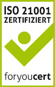 Zertfikat nach DIN EN ISO 21001